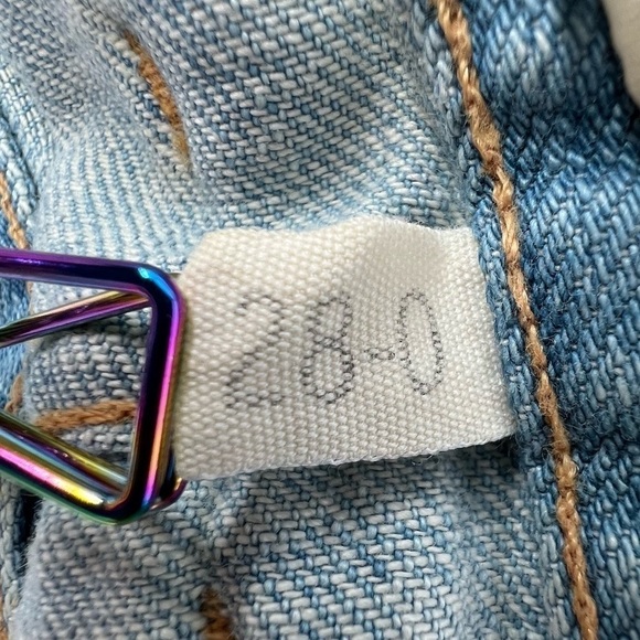 Current/Elliott The Boyfriend Distressed Cut Off Jean Shorts Size 28 Women's - Picture 4 of 6